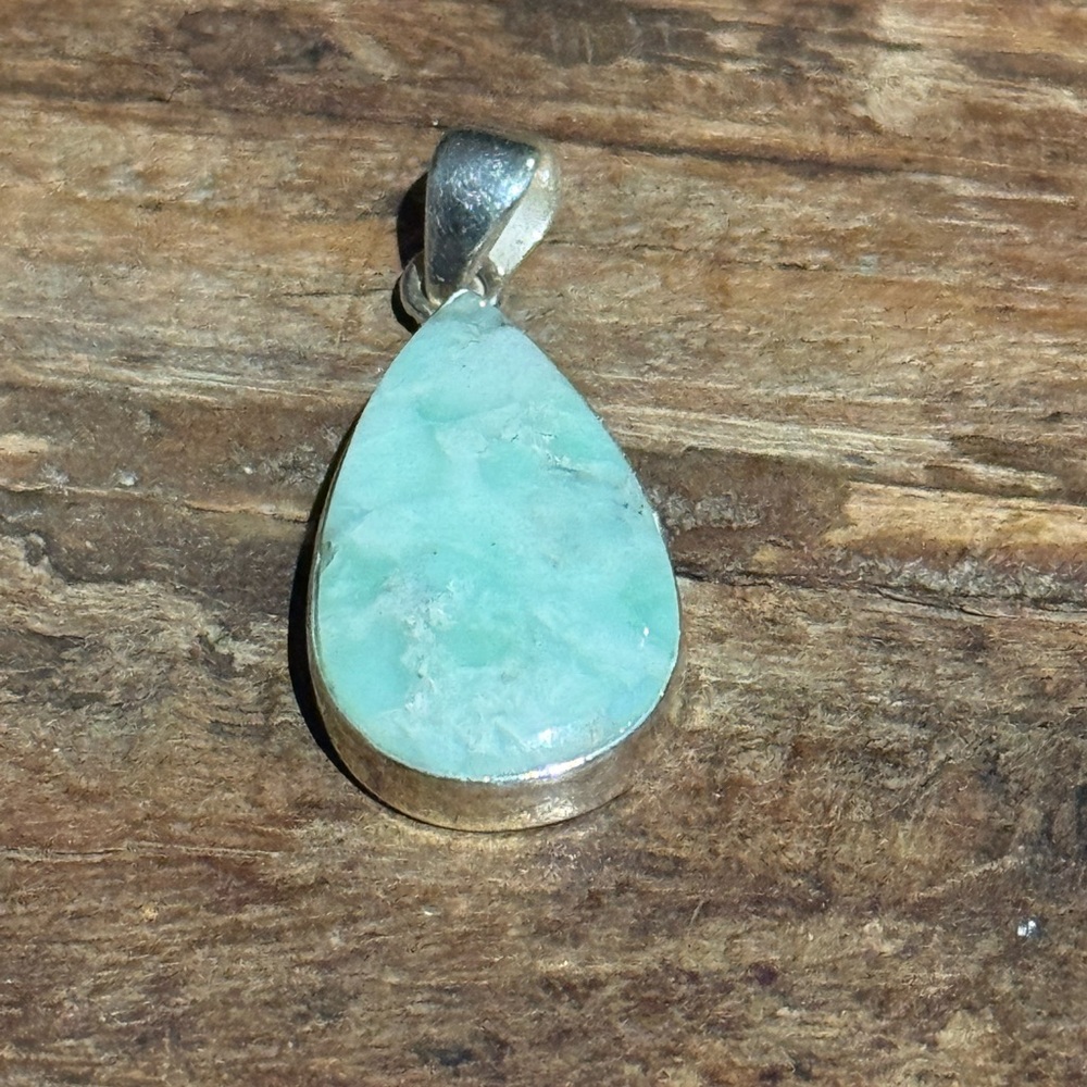 Southwestern Sterling Silver and Paloma Teardrop Pendant
